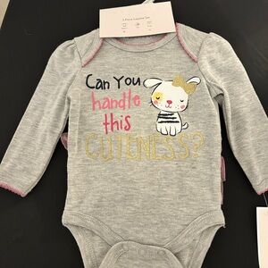 NWT WeePlay 3 Pc Layette Set/Size 0-3 Months